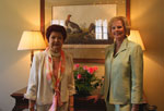 Evelyn Smith, on left, and Coleen Landry were chairmen of the Past Presidents luncheon held at Metairie Country Club. The Club is celebrating its 73 year and has 23 living presidents. Evelyn Smith, on left, and Coleen Landry were chairmen of the Past Presidents luncheon held at Metairie Country Club. The Club is celebrating its 73 year and has 23 living presidents.