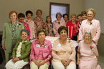 Celebrating the 73rd birthday of Metairie Woman's Club are some of its past presidents. Seated from left are, Marguerite Ricks, Julie Lawton, Virginia Cullens and Iona Myers. Standing from left are, Irma Klein, Mary Membreno, Evelyn Smith, Coleen Landry, Kathleen McGregor, Beverly Watts, Irene Rogillio, Beverly Christina, Jane Livaudais, Polly Thomas and Ginger Crawford. Celebrating the 73rd birthday of Metairie Woman's Club are some of its past presidents. Seated from left are, Marguerite Ricks, Julie Lawton, Virginia Cullens and Iona Myers. Standing from left are, Irma Klein, Mary Membreno, Evelyn Smith, Coleen Landry, Kathleen McGregor, Beverly Watts, Irene Rogillio, Beverly Christina, Jane Livaudais, Polly Thomas and Ginger Crawford.