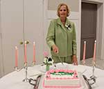 Coleen Landry Cutting the 83rd anniversary cake Coleen Landry Cutting the 83rd anniversary cake