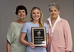 MWC Scholarship (Left to Right) Lena Webre, Co-chairman Scholarship Program, Audrey Rose Berthelot, and Patricia Seale, Club President MWC Scholarship (Left to Right) Lena Webre, Co-chairman Scholarship Program, Audrey Rose Berthelot, and Patricia Seale, Club President