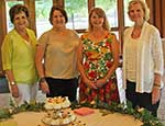 Dedication reception hostesses Bryant, Puig, Wood, Landry Dedication reception hostesses Bryant, Puig, Wood, Landry