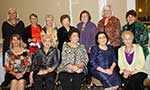 Seated: Judy Wood, Carrel Epling, Virginia Cullens, President Melanie Rose and Rita Blessing. Standing are Betsy Hanson, Marilyn Haik, Mary Prouet, Betty Exnicious, Pat Hanemann, Mary Membreno and Linda Deichmann. Seated: Judy Wood, Carrel Epling, Virginia Cullens, President Melanie Rose and Rita Blessing. Standing are Betsy Hanson, Marilyn Haik, Mary Prouet, Betty Exnicious, Pat Hanemann, Mary Membreno and Linda Deichmann.
