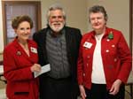 Irene Rogillio, Dennis Assaf of JPAS and President Sue Rooney