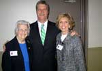 Guest Speaker U. S. Attorney Jim Letten  with President Iona Myers and Program Chairman Jerri Klein