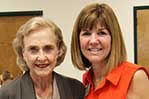 New member, Rene' Long, is welcomed to the Club by her sponsor, Joan Donnow New member, Rene' Long, is welcomed to the Club by her sponsor, Joan Donnow