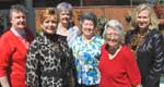 2010-2011 MWC Officers: From left are Sue Rooney, Polly Thomas, Carol Becklehimer, Beverly Randazzo, Iona Myers and Rubye Evans.