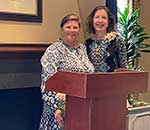 Dee Dee Enright welcomes 2024-2025 President Melissa Monaghan into the Council Dee Dee Enright welcomes 2024-2025 President Melissa Monaghan into the Council