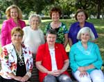 Seated: Polly Thomas, Sue Rooney and Linda Deichmann.  Standing: Rubye Evans, Iona Myers, Beverly Bond and Pat Hanemann.