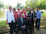 Coleen Landry, Cindy Garic, Irene Rogillio, Beverly Christina, Melanie Rose, Linda Deichmann, Linda Gallagher and Councilman Ben Zahn. Seated is Parish President John Young Coleen Landry, Cindy Garic, Irene Rogillio, Beverly Christina, Melanie Rose, Linda Deichmann, Linda Gallagher and Councilman Ben Zahn. Seated is Parish President John Young