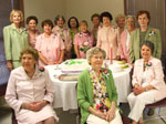 Past presidents celebrating 72nd anniversary of Metairie Woman's Club at Founders Day 2011.  Seated, from left, Julie Lawton, Sadie Gilmore and Marguerite Ricks.  Standing from left, Coleen Landry, Irene Rogillio, Mary Membreno, Beverly Watts, Linda Gallagher, Kathleen McGregor, Jane Livaudais, Evelyn Smith, Beverly Christina, Iona Myers and Irma Klein.
