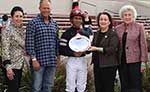 Day at the Races 2014 - Cindy Enright, owner/trainer, winning jockey, President Melanie Rose and Marion LaCoste Day at the Races 2014 - Cindy Enright, owner/trainer, winning jockey, President Melanie Rose and Marion LaCoste